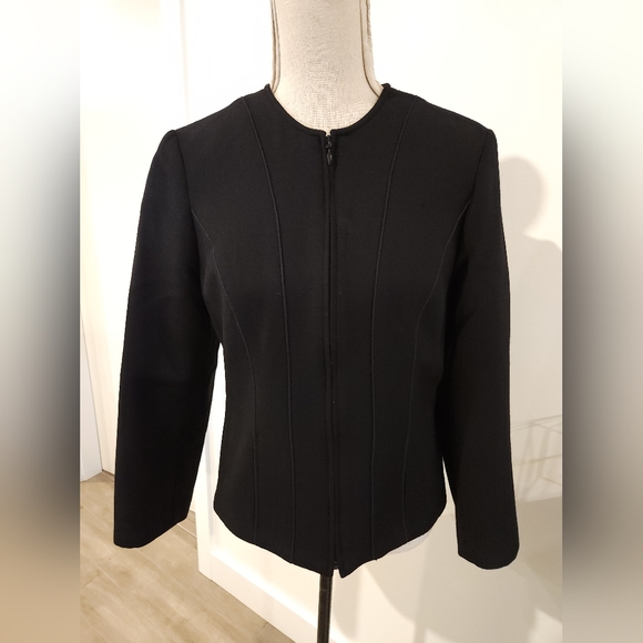 Anne Fonataine "Neve" Zip Up Wool Jacket - Picture 2 of 11